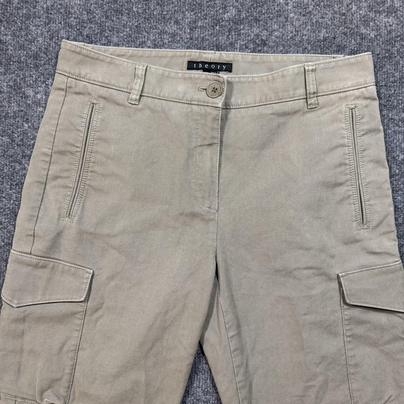 Theory Utility Cargo Pants Womens 6 Jenap Utilitarian Casual - Picture 1 of 12